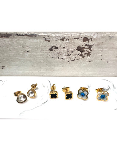 Kolczyki stal chirurgiczna Zestaw 3 komplety...