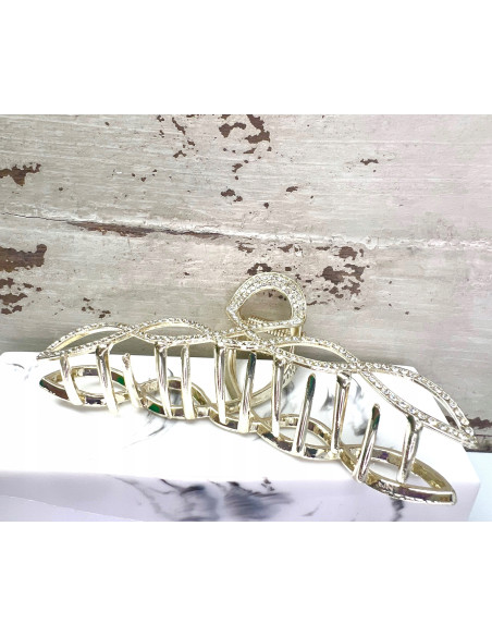 Klamra do włosów z kamieniami zdobiona Lolita Accessories złota