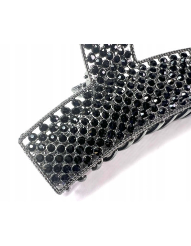 Klamra szczękowa z cyrkoniami srebrna Lolita...