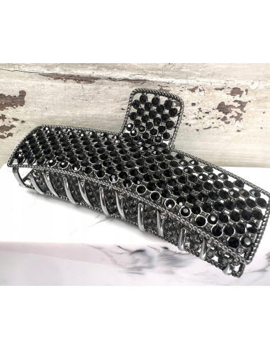 Klamra szczękowa z cyrkoniami srebrna Lolita...