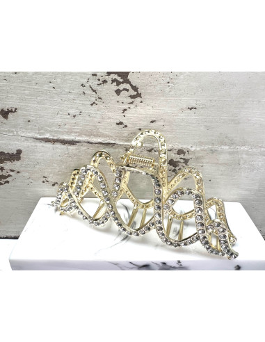 Klamra z cyrkoniami bogato zdobiona Lolita...