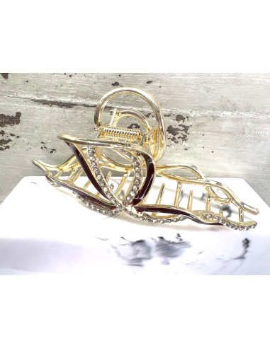 Klamra z cyrkoniami bogato zdobiona Lolita...