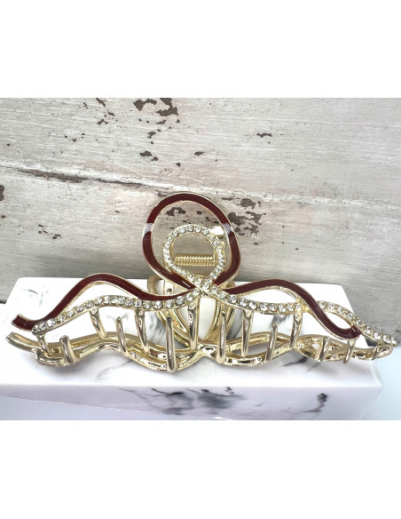 Klamra z cyrkoniami bogato zdobiona Lolita Accessories