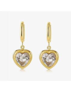 Kolczyki stal chirurgiczna Lolita Accessories złoty serce...