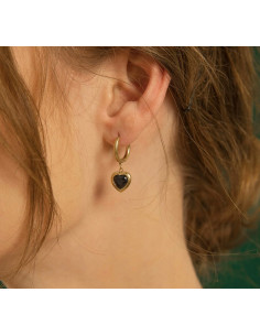 Kolczyki stal chirurgiczna Lolita Accessories złoty serce... 2