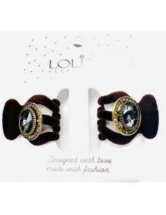 Klamra zestaw Glamur flok cyrkonie wieczorowa Zestaw 2...