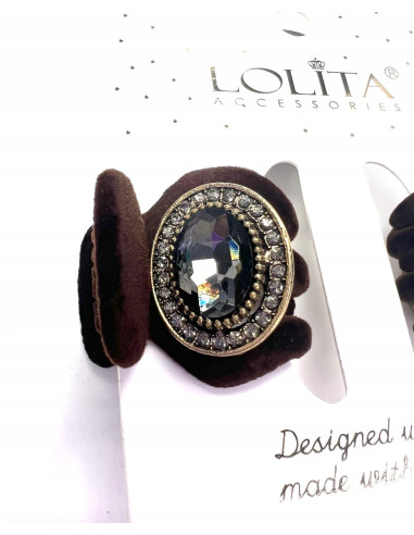 Klamra zestaw Glamur flok cyrkonie wieczorowa...