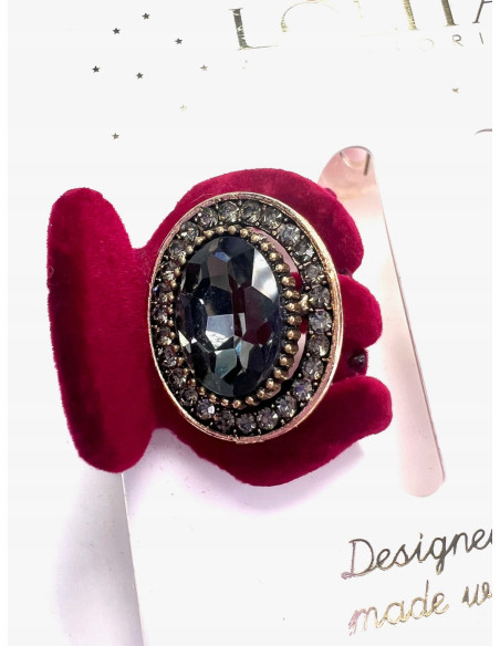 Klamra zestaw flok cyrkonie wieczorowa Zestaw 2 sztuki Lolita Accessories