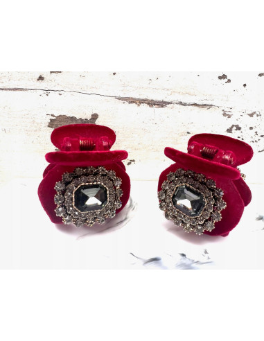 Klamra zestaw flok cyrkonie wieczorowa Zestaw 2...