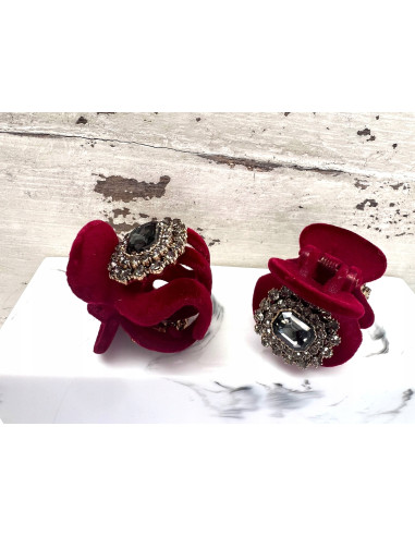 Klamra zestaw flok cyrkonie wieczorowa Zestaw 2...