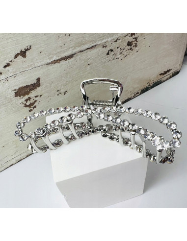 Klamra do włosów srebrna Lolita Accessories