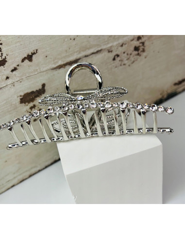 Klamra do włosów srebrna Lolita Accessories