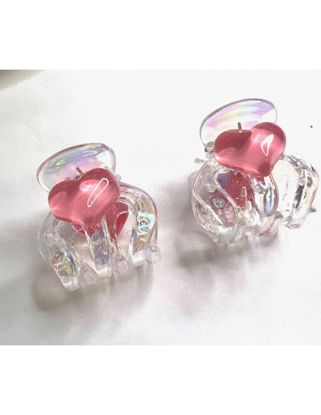 Zestaw klamerek Serduszka Serduszko klamra Lolita Accessories