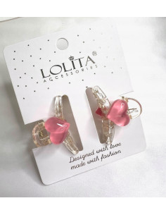 Zestaw 2 SZTUKI KLAMERKA Serduszka Serduszko klamra...