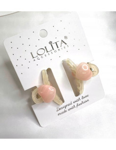 Zestaw klamerek 2 SZTUKI Serduszka Serduszko klamra...