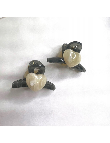 Zestaw klamerek 2 SZTUKI Serduszka Serduszko klamra Lolita Accessories