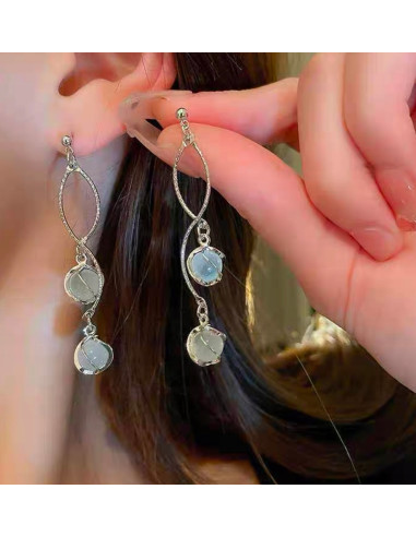 Kolczyk DŁUGIE ŚWIDERKI Z KULECZKAMI Lolita...