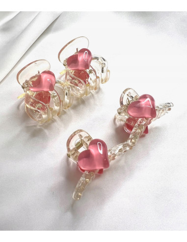 Zestaw klamerek 4 SZTUKI Serduszka Serduszko...