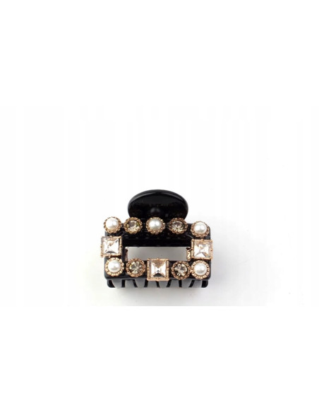 Klamra Lolita Accessories czarna z kamieniami