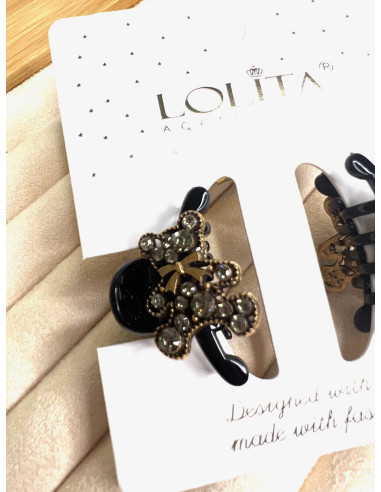 Klamra 2 sztuki zestaw Lolita Accessories Misie...