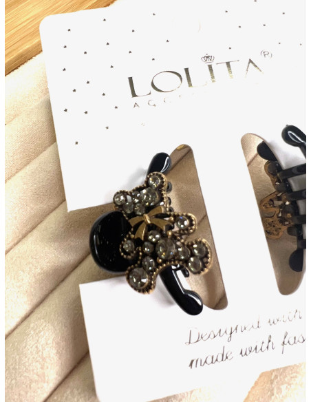 Klamra 2 sztuki zestaw Lolita Accessories Misie Miś