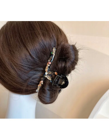 Klamra do włosów z kamieniami akryl ozdoba do...