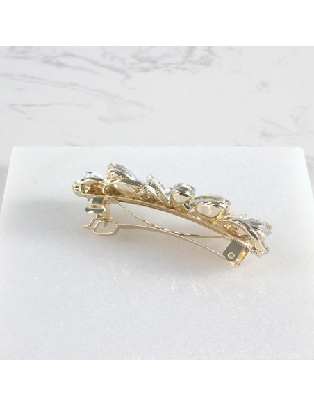 Klamra francuska kwiatek kryształki Lolita Akcesoria