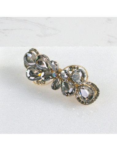 Klamra francuska kwiatek kryształki Lolita...