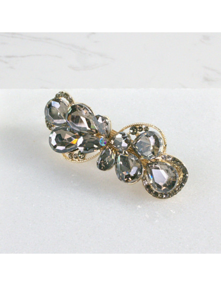 Klamra francuska kwiatek kryształki Lolita Akcesoria