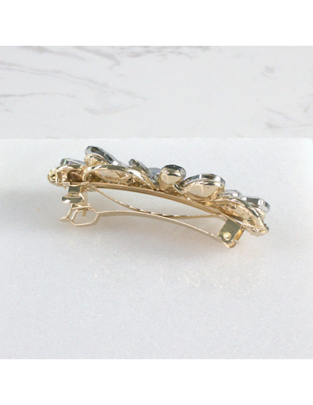 Klamra francuska kwiatek kryształki Lolita Akcesoria