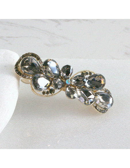 Klamra francuska kwiatek kryształki Lolita Akcesoria