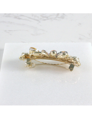 Klamra francuska kwiatek kryształki Lolita...