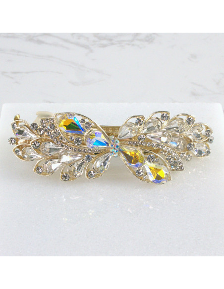 Klamra francuska kwiat kryształki Lolita Akcesoria