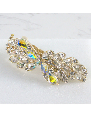 Klamra francuska kwiat kryształki Lolita Akcesoria