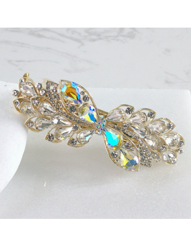 Klamra francuska kwiat kryształki Lolita Akcesoria