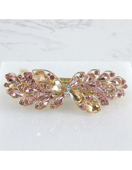 Klamra francuska kwiat kryształki Lolita Akcesoria