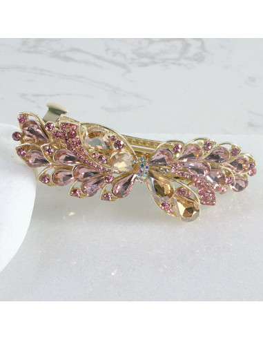 Klamra francuska kwiat kryształki Lolita Akcesoria