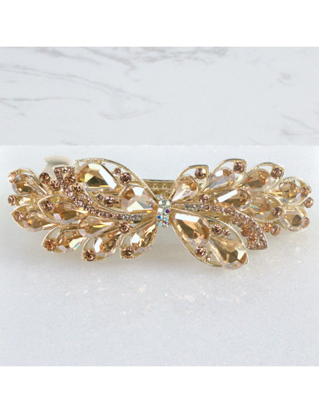 Klamra francuska kwiat kryształki Lolita Akcesoria