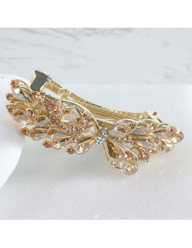 Klamra francuska kwiat kryształki Lolita Akcesoria