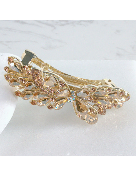 Klamra francuska kwiat kryształki Lolita Akcesoria