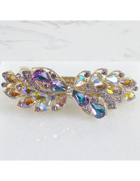 Klamra francuska kwiat kryształki Lolita Akcesoria