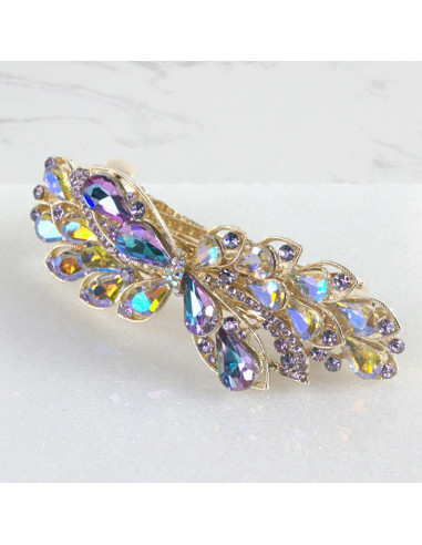 Klamra francuska kwiat kryształki Lolita Akcesoria