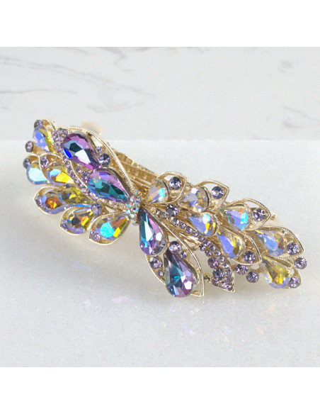 Klamra francuska kwiat kryształki Lolita Akcesoria