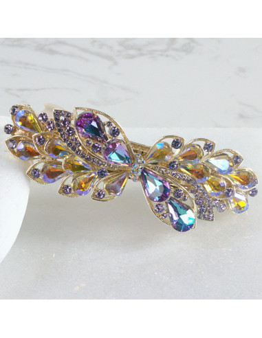 Klamra francuska kwiat kryształki Lolita Akcesoria