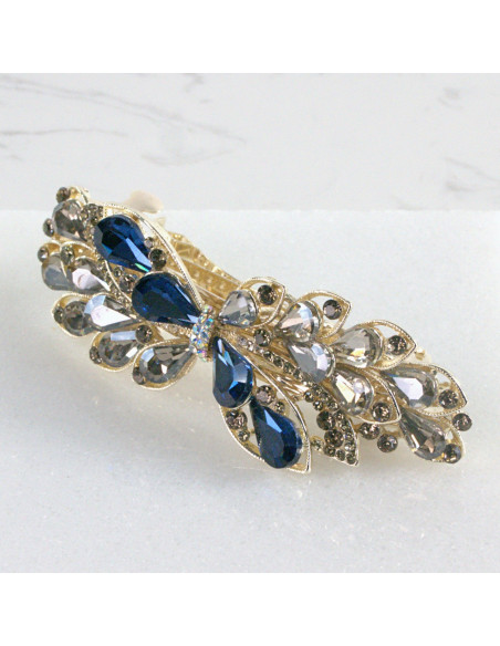 Klamra francuska kwiat kryształki Lolita Akcesoria