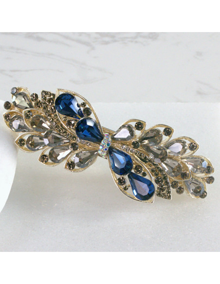 Klamra francuska kwiat kryształki Lolita Akcesoria