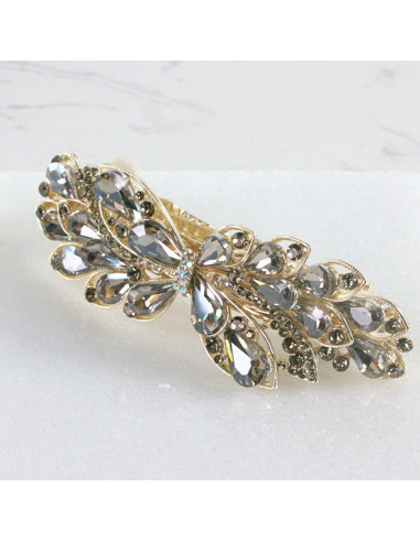 Klamra francuska kwiat kryształki Lolita Akcesoria