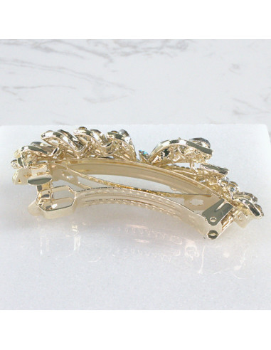 Klamra francuska kwiat kryształki Lolita Akcesoria