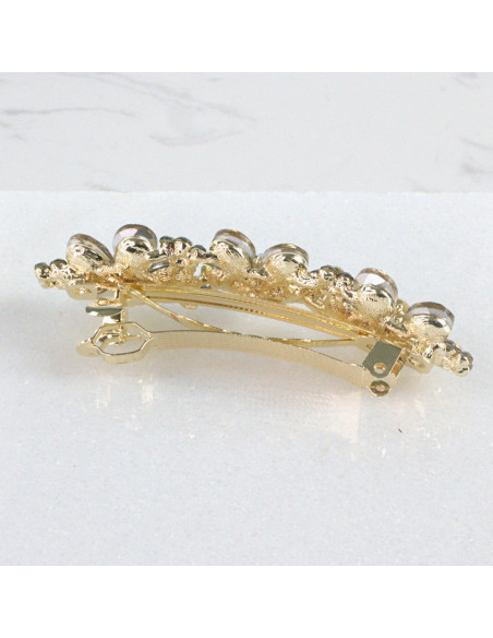 Klamra francuska 3 kwiatki kryształki Lolita Akcesoria