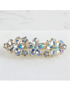 Klamra francuska 3 kwiatki kryształki Lolita Akcesoria